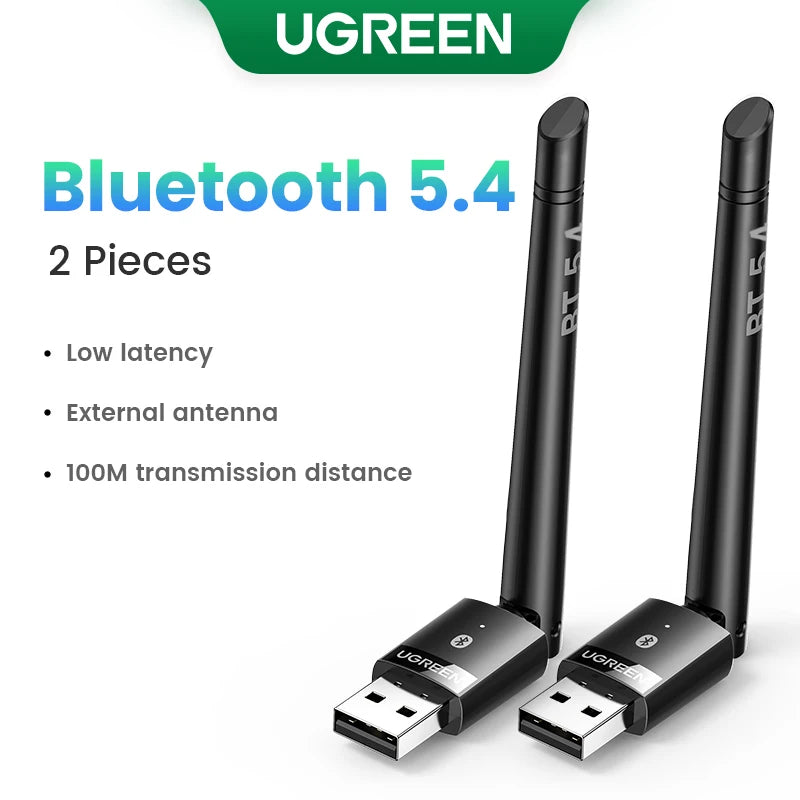 UGREEN Adaptador Bluetooth USB 5.3/5.4 | Dongle per a PC | Receptor i transmissor d'àudio | Compatible amb Ratolí, Teclat, Altaveus i Música Sense fil